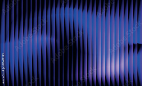 Blue abstract background. Vertical blue transparent glass background.