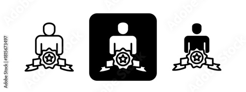 Transition Solid color and black line drawing vector illustration set