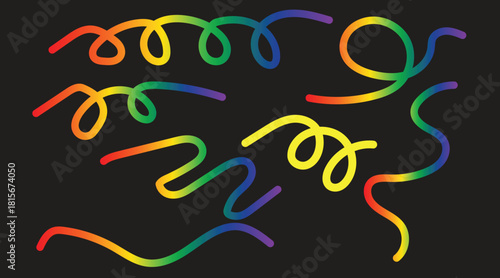 Abstract black irregular shapes pattern isolated on white background