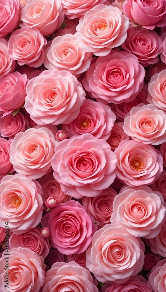 Naklejka premium background of pink roses