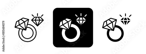 Luxury Solid color and black line drawing vector illustration set