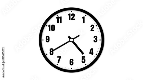Wall Clock animation. Animated clock icon 
