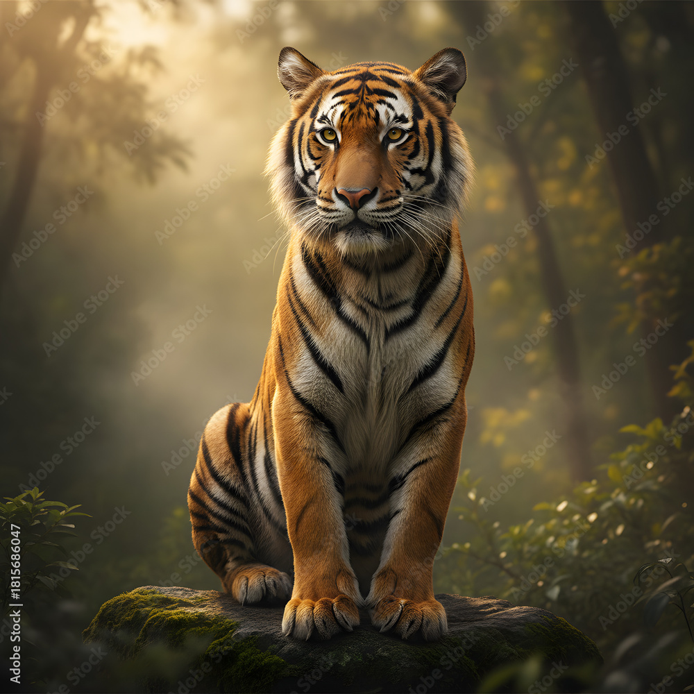 Fototapeta premium tiger in the jungle