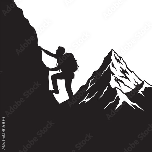 a_man_climbing_on_a_mountain_with_a_backpack_traced