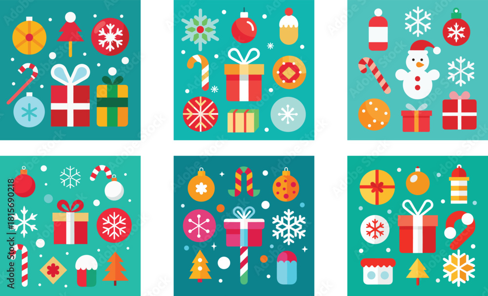 Fototapeta premium Christmas lights border glowing colorful bulbs festive decorative frame vector art