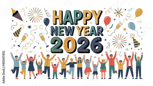 New Year Celebration in 2026: The New Year's Day is a time of joy and celebration, people gather together for parties to welcome the new year and express their best wishes.