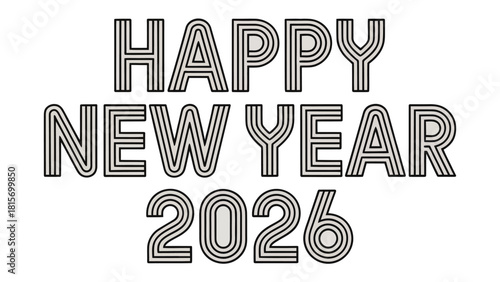 New Year's Greetings 2026: Celebrate the dawn of 2026 with stylish text, perfect for your celebratory cards or digital wishes. Make every wish extraordinary. 