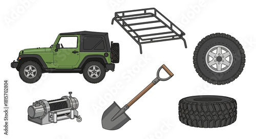 Off-Roading Gear and Vehicle Elements A Comprehensive Collection
