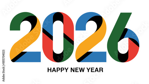 New Year's Greetings 2026: A vibrant and colorful design marks the start of a New Year, bringing fresh opportunities and prospects for the year.