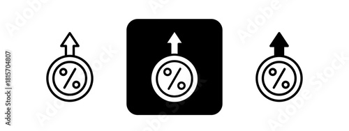 Interest Solid color and black line drawing vector illustration set