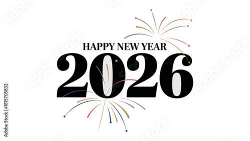 New Year's Eve: A vibrant and modern celebratory greeting card for the upcoming new year.