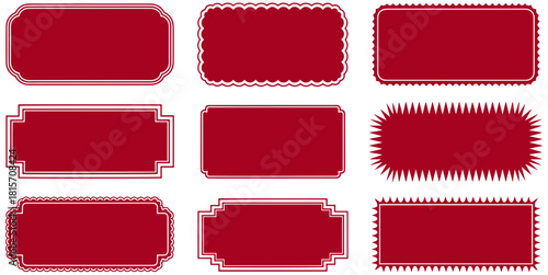 Elegant vintage frames set for creative design projects and stylish branding elements