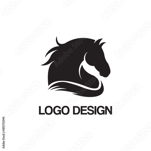 horse logo design template