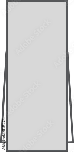 Blank roll-up banner stand vector illustration for advertising mockup.