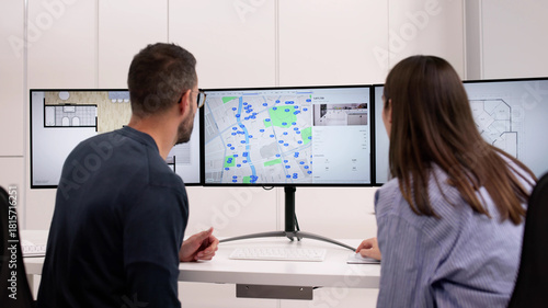 Virtual Real Estate Renovation: Female Agent Plans House Interior