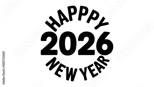 A New Year of Hope: A graphic design embodies the fresh beginnings and hopeful spirit of the new year, wishing joy, success, and prosperity in 2026.