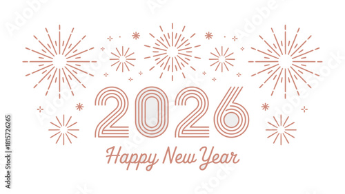 New Year's Eve 2026 Celebration: A festive image announcing the arrival of the year 2026, complete with celebratory fireworks and a message of joy for the new year.