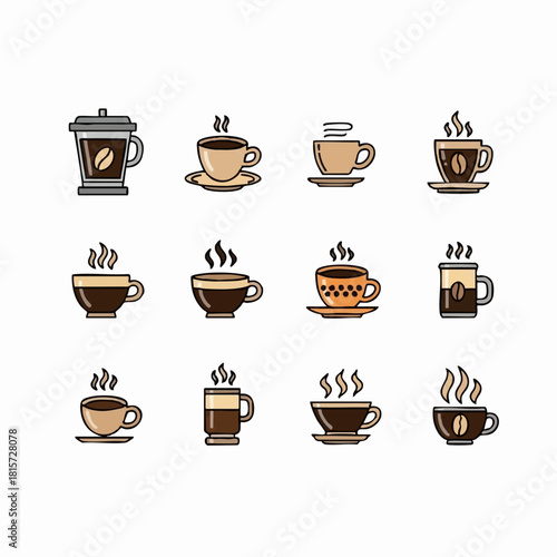 icon coffee and cafe