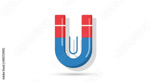 Attract business success with a powerful magnet, a classic symbol for attracting customers and leads, increasing sales and boosting brand awareness