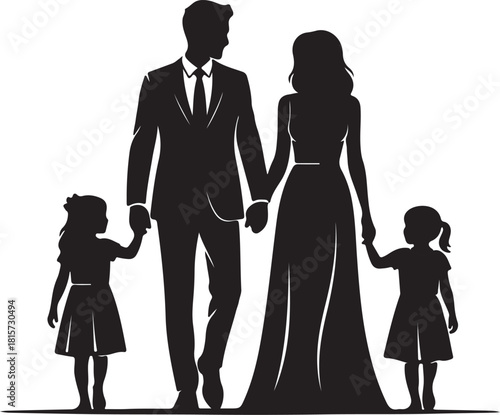 Man and woman symbol set relationship, male female gender symbols with avatar, avatar silhouttee