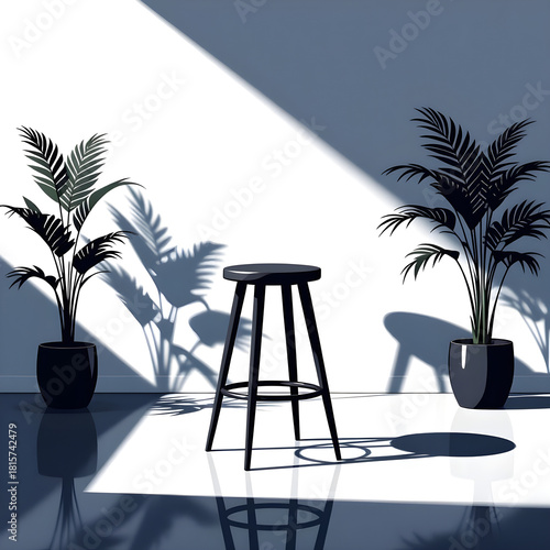 vector illustration of a tropical beach