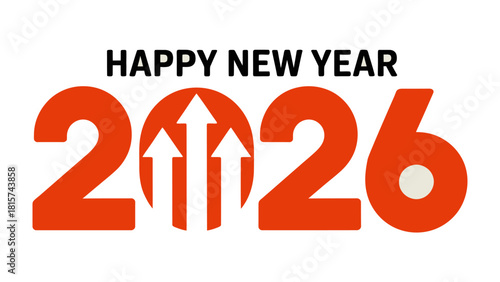 New Year 2026 Celebration: A modern and visually appealing design celebrating the upcoming year, with the numbers 2026 prominently displayed and a festive Happy New Year message.