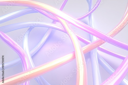 Abstract Pastel Glowing Lines Background