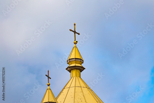 golden domes of orthodox church