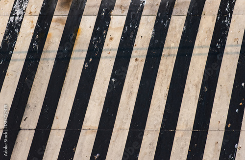 Dirty canopy of a desolate building