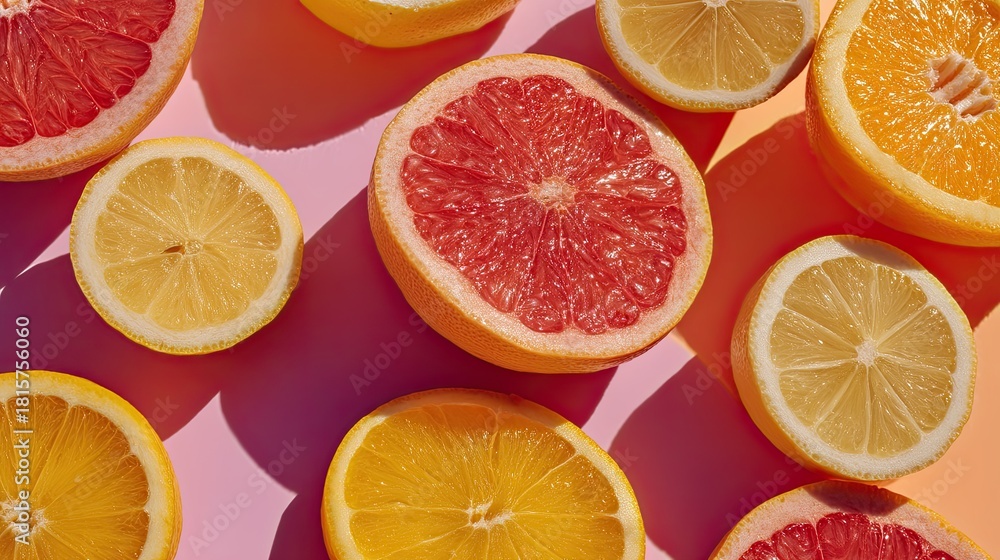 Fototapeta premium background of citrus fruit