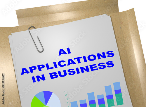  AI Applications in Business concept