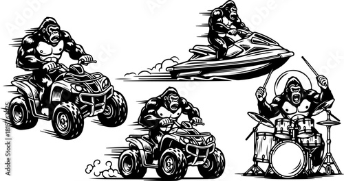 Gorilla Action Sports Silhouette Bundle