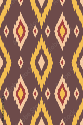 Vibrant Horizon Ikat Tapestry with Expansive Gradient Stripes and Tribal Elegance