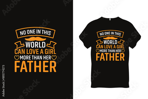Dad Father Day T Shirt Design Bold Typography Father Graphic Vector 
