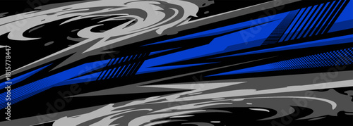 car livery graphic vector. abstract grunge background design for vehicle vinyl wrap and car branding