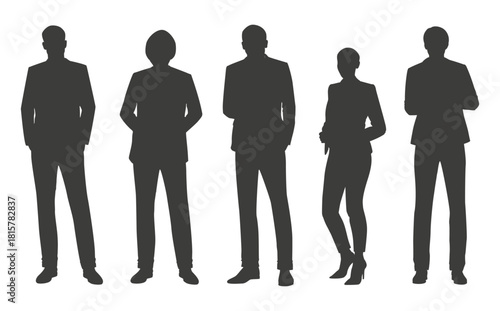 Business People Silhouette Vector Illustration