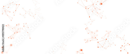 Vector Connect link background. global network technology concept. Digital technology futuristic internet network speed connection red background