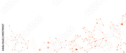 Vector Connect link background. global network technology concept. Digital technology futuristic internet network speed connection red background