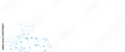 Abstract white, blue digital technology futuristic communication high tech concept background. global network technology concept.