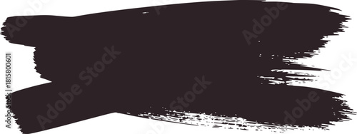 Dark gray paint brush stroke textured background vector