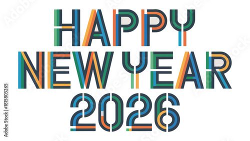 Countdown to 2026: A vibrant and modern design proclaims Happy New Year 2026 in bold, stylish typography, inviting us to celebrate the dawn of a fresh beginning.