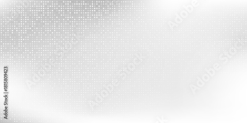 Dotted art background with metal mirror texture. Chrome gradient surface with light modern