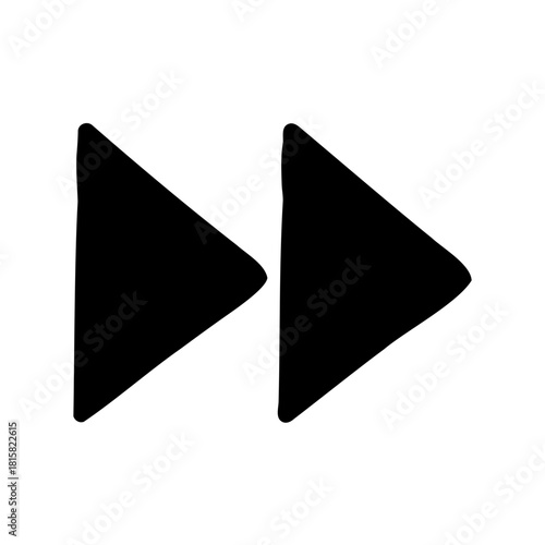 Fast forward icon for media player navigation control