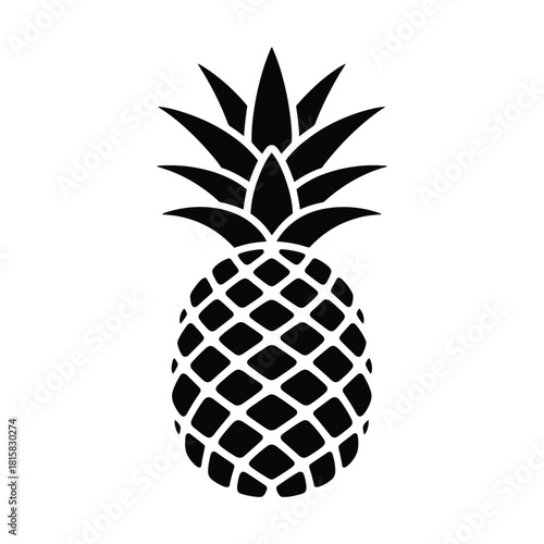 Illustration of a pineapple isolated on the pineapple is a tropical fruit that is native to south america and is known for its sweet and tangy taste