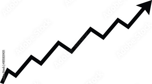Growth chart arrow Vector