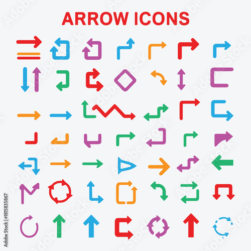 Sharp Directional Arrow Icon Design