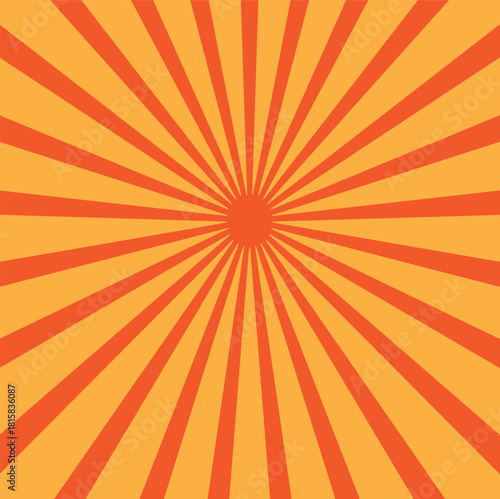 Dynamic abstract spiral design sunbrust Vintage sunrays illustration sunburst pattern colorful design. Abstract circuses sunbrust , stripe background desig .Radiating Stripes orange and yellow