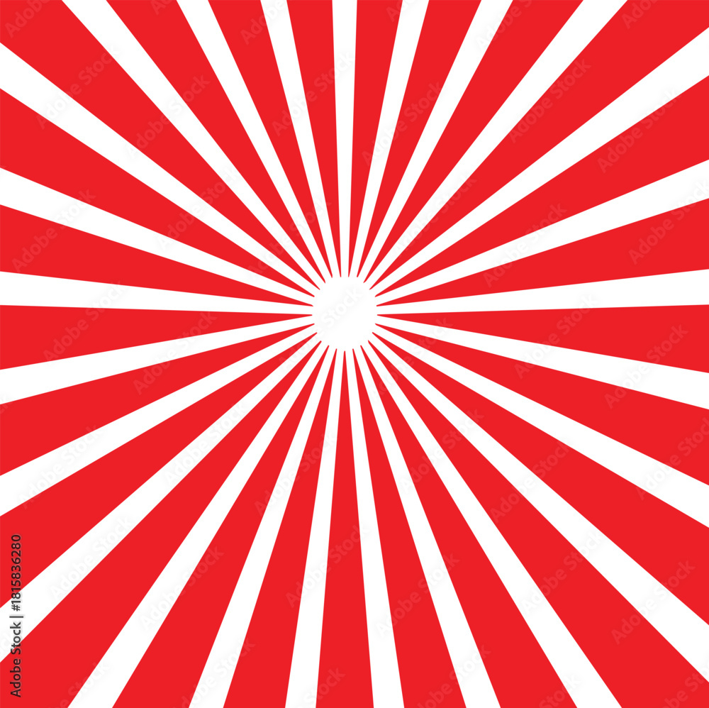 Fototapeta premium Dynamic abstract spiral design sunbrust Vintage sunrays illustration sunburst pattern colorful design. Abstract circuses sunbrust , stripe background desig .Radiating Stripes red