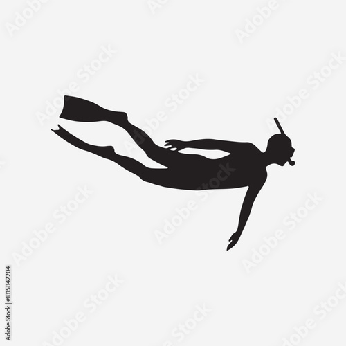 Scuba Diver Silhouette