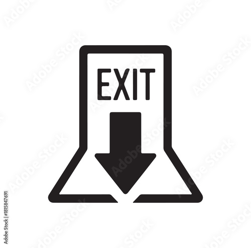 Exit Arrow Sign